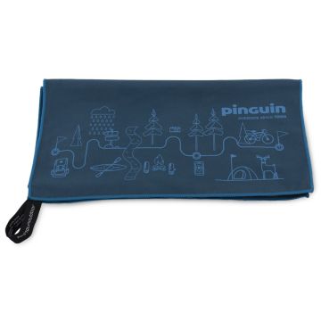 Ręcznik szybkoschnący Pinguin Micro TOWEL L MAPA 60x120 blue