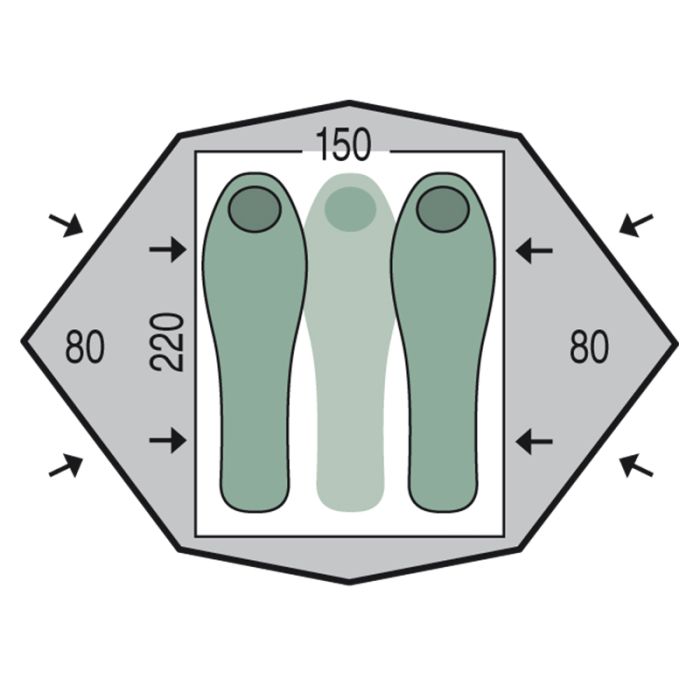 Namiot turystyczny Pinguin Gemini 150 green || 'Namiot\u0020turystyczny\u0020Pinguin\u0020Gemini\u0020150\u0020green'