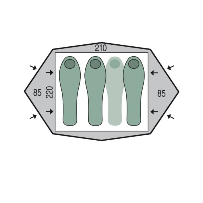 Namiot turystyczny Pinguin Gemini 210 green || 'Namiot\u0020turystyczny\u0020Pinguin\u0020Gemini\u0020210\u0020green'